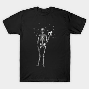 skull holds the world T-Shirt